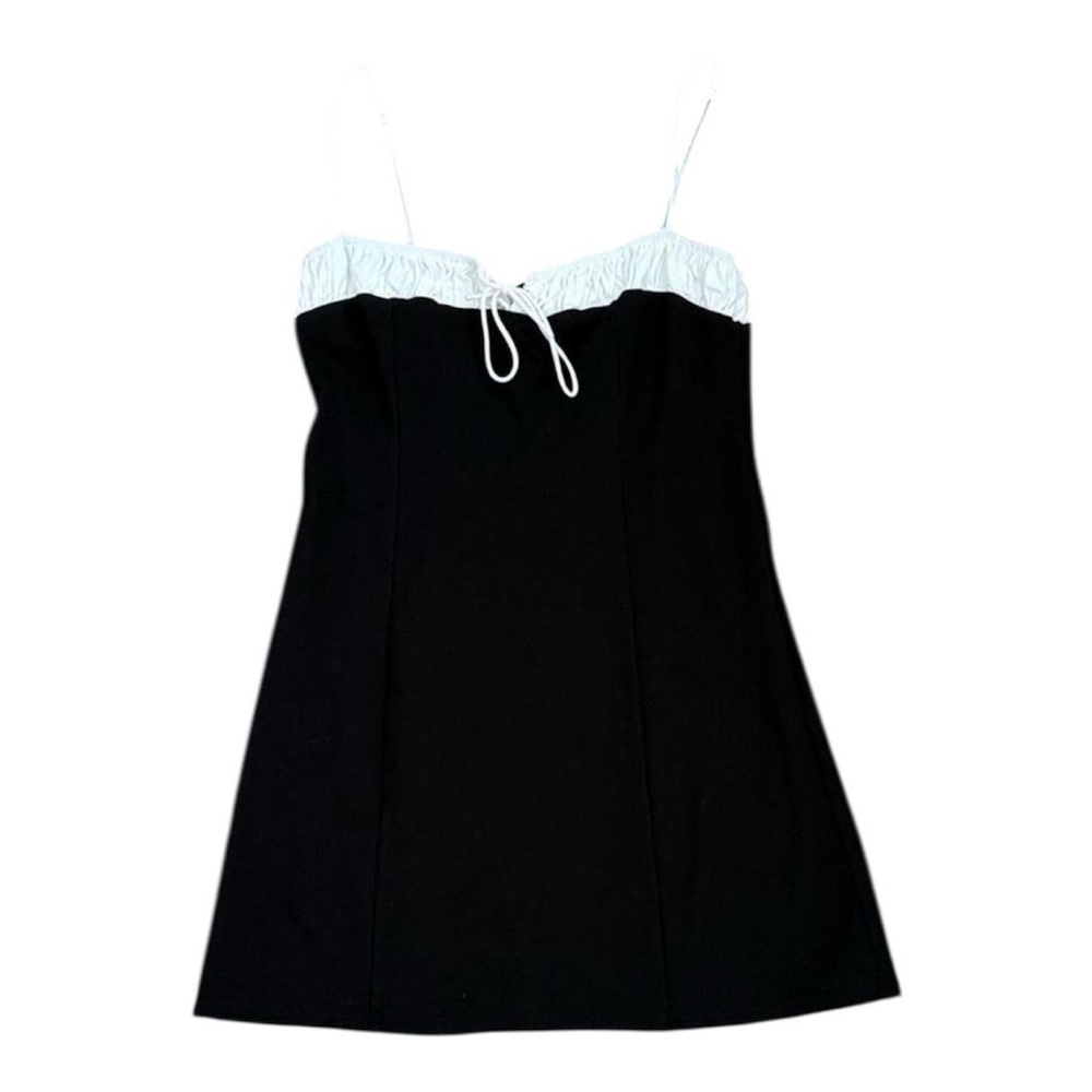 Reformation Black and White Dress